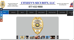 Desktop Screenshot of citizens-security.com